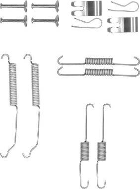 HELLA 8DZ 355 201-031 - Kit accessori, Ganasce freno autozon.pro