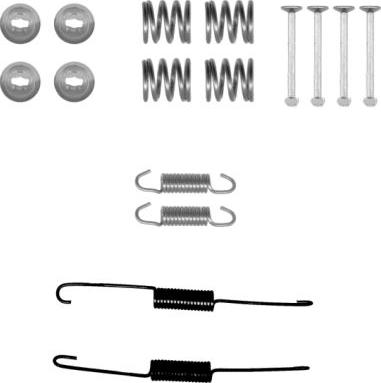 HELLA 8DZ 355 201-021 - Kit accessori, Ganasce freno autozon.pro