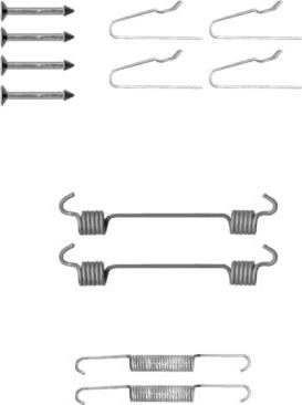 HELLA 8DZ 355 201-811 - Kit accessori, Ganasce freno stazionamento autozon.pro