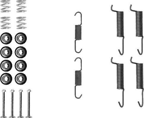 HELLA 8DZ 355 201-831 - Kit accessori, Ganasce freno stazionamento autozon.pro