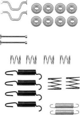 HELLA 8DZ 355 201-821 - Kit accessori, Ganasce freno stazionamento autozon.pro