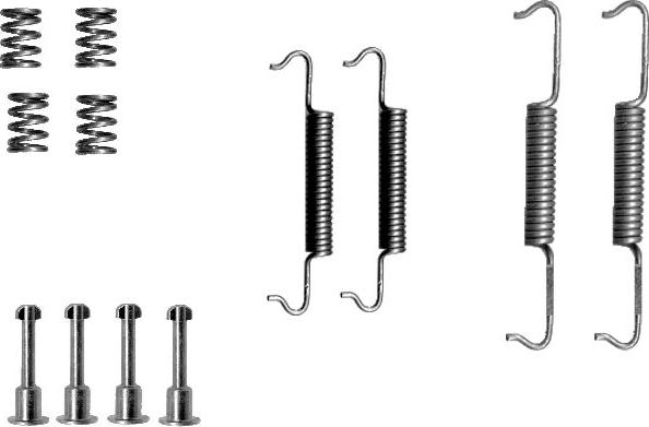 HELLA 8DZ 355 201-791 - Kit accessori, Ganasce freno stazionamento autozon.pro