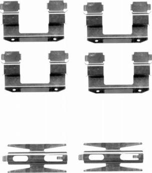 HELLA 8DZ 355 203-921 - Kit accessori, Pastiglia freno autozon.pro