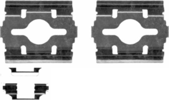 HELLA 8DZ 355 203-581 - Kit accessori, Pastiglia freno autozon.pro