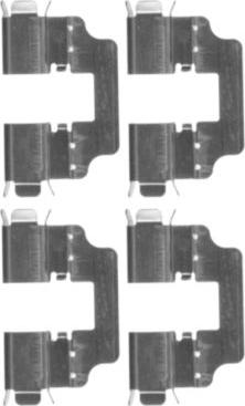 HELLA 8DZ 355 203-651 - Kit accessori, Pastiglia freno autozon.pro