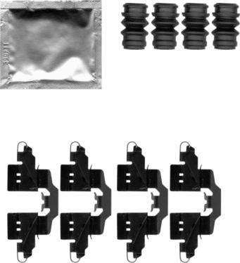 HELLA 8DZ 355 203-881 - Kit accessori, Pastiglia freno autozon.pro