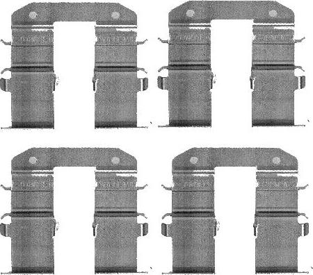 HELLA 8DZ 355 203-351 - Kit accessori, Pastiglia freno autozon.pro