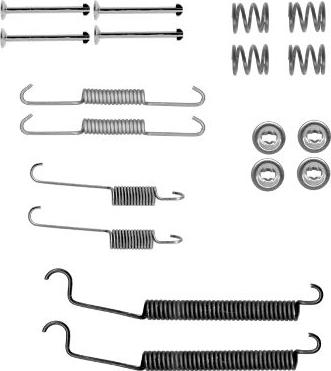 HELLA 8DZ 355 202-091 - Kit accessori, Ganasce freno autozon.pro