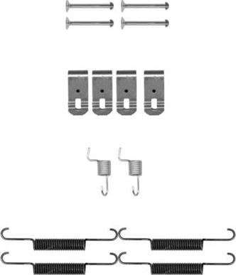 HELLA 8DZ 355 202-041 - Kit accessori, Ganasce freno stazionamento autozon.pro