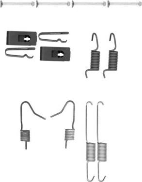 HELLA 8DZ 355 202-061 - Kit accessori, Ganasce freno stazionamento autozon.pro