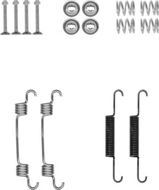 HELLA 8DZ 355 202-001 - Kit accessori, Ganasce freno stazionamento autozon.pro