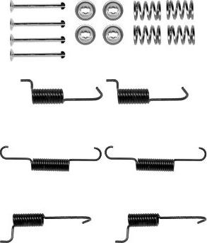 HELLA 8DZ 355 202-081 - Kit accessori, Ganasce freno stazionamento autozon.pro