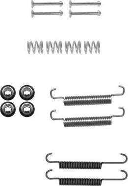 HELLA 8DZ 355 202-031 - Kit accessori, Ganasce freno stazionamento autozon.pro