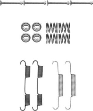 HELLA 8DZ 355 202-071 - Kit accessori, Ganasce freno stazionamento autozon.pro