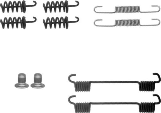 HELLA 8DZ 355 202-111 - Kit accessori, Ganasce freno stazionamento autozon.pro