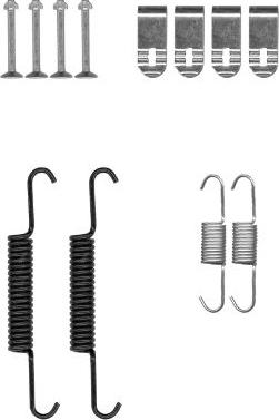 HELLA 8DZ 355 202-121 - Kit accessori, Ganasce freno stazionamento autozon.pro