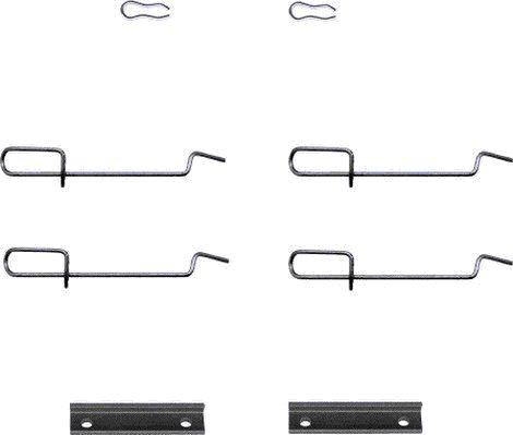 HELLA 8DZ 355 202-341 - Kit accessori, Pastiglia freno autozon.pro