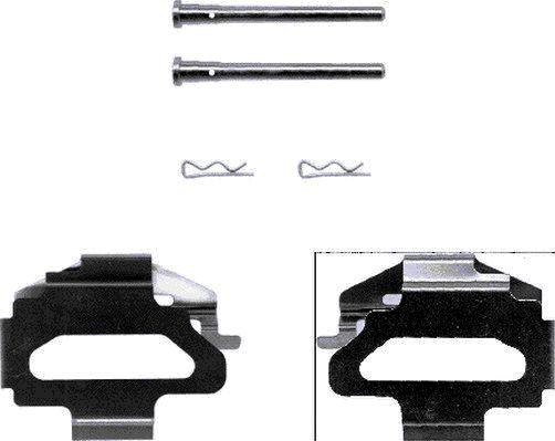 HELLA 8DZ 355 202-381 - Kit accessori, Pastiglia freno autozon.pro