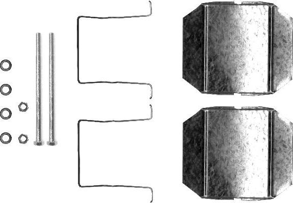 HELLA 8DZ 355 202-751 - Kit accessori, Pastiglia freno autozon.pro