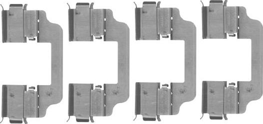 HELLA 8DZ 355 207-051 - Kit accessori, Pastiglia freno autozon.pro