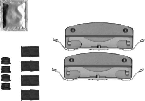 HELLA 8DZ 355 207-191 - Kit accessori, Pinza freno autozon.pro