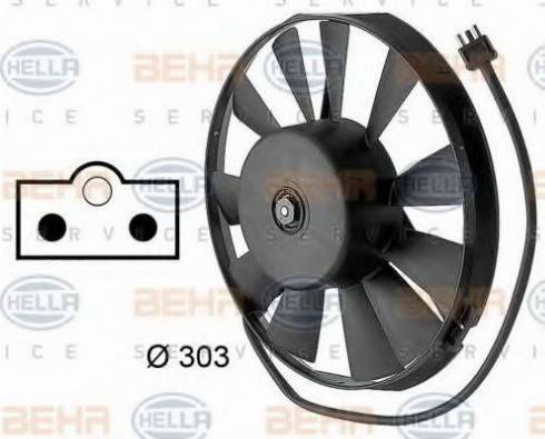 HELLA 8EW 009 144-701 - Ventola, Raffreddamento motore autozon.pro