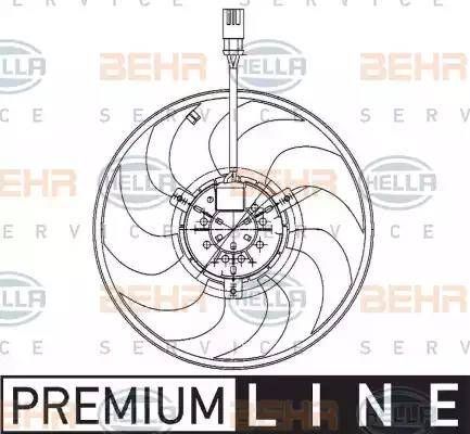 HELLA 8EW 009 159-021 - Ventola, Raffreddamento motore autozon.pro