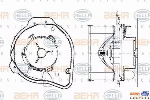 HELLA 8EW 009 159-281 - Ventilatore abitacolo autozon.pro