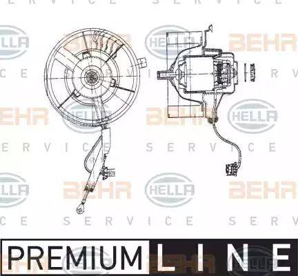 HELLA 8EW 009 158-111 - Ventilatore abitacolo autozon.pro