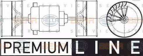 HELLA 8EW 009 160-021 - Ventilatore abitacolo autozon.pro