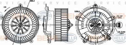 HELLA 8EW 351 044-584 - Ventilatore abitacolo autozon.pro