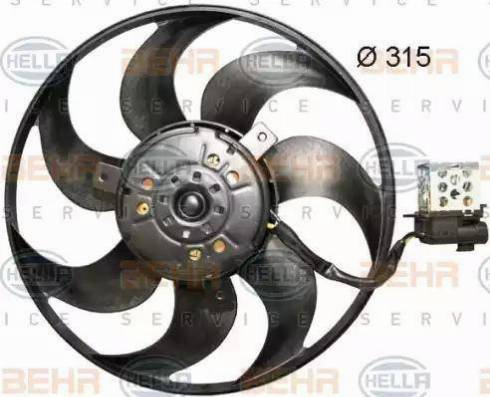 HELLA 8EW 351 044-061 - Ventola, Raffreddamento motore autozon.pro