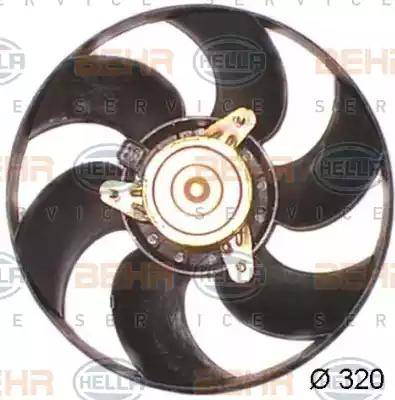 HELLA 8EW 351 044-161 - Ventola, Raffreddamento motore autozon.pro