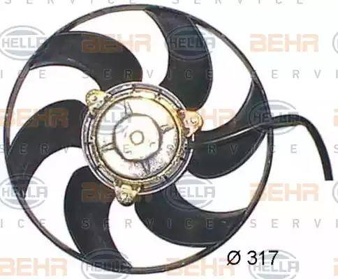 HELLA 8EW 351 044-181 - Ventola, Raffreddamento motore autozon.pro