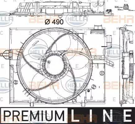 HELLA 8EW 351 040-431 - Ventola, Raffreddamento motore autozon.pro