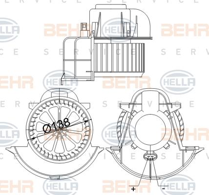 HELLA 8EW 351 040-184 - Ventilatore abitacolo autozon.pro