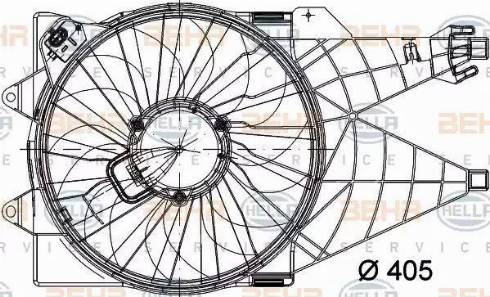 HELLA 8EW 351 040-781 - Ventola, Raffreddamento motore autozon.pro