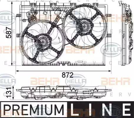 HELLA 8EW 351 041-451 - Ventola, Raffreddamento motore autozon.pro