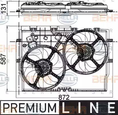 HELLA 8EW 351 041-431 - Ventola, Raffreddamento motore autozon.pro