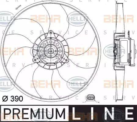 HELLA 8EW 351 041-241 - Ventola, Raffreddamento motore autozon.pro