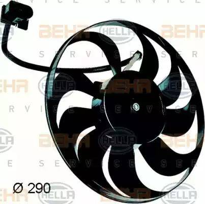 HELLA 8EW 351 043-311 - Ventola, Raffreddamento motore autozon.pro