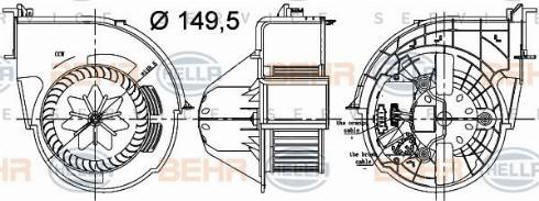 HELLA 8EW 351 000-694 - Ventilatore abitacolo autozon.pro