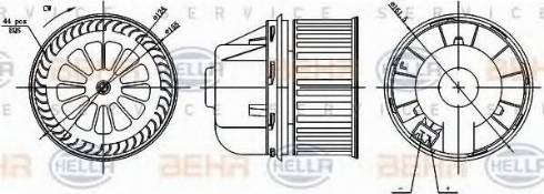 HELLA 8EW 351 000-361 - Ventilatore abitacolo autozon.pro