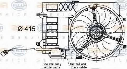 HELLA 8EW 351 000-301 - Ventola, Raffreddamento motore autozon.pro