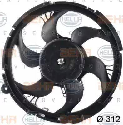 HELLA 8EW 351 039-541 - Ventola, Raffreddamento motore autozon.pro