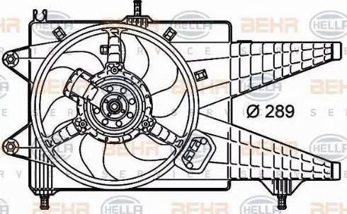 HELLA 8EW 351 039-651 - Ventola, Raffreddamento motore autozon.pro