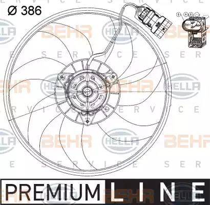 HELLA 8EW 351 039-731 - Ventola, Raffreddamento motore autozon.pro