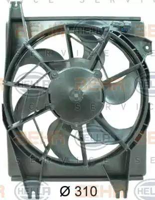 HELLA 8EW 351 034-541 - Ventola, Condensatore climatizzatore autozon.pro