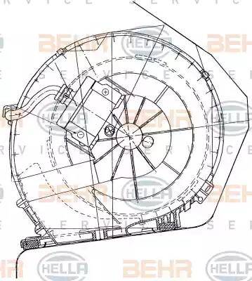 HELLA 8EW 351 034-051 - Ventilatore abitacolo autozon.pro