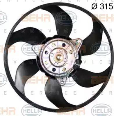 HELLA 8EW 351 150-204 - Ventola, Raffreddamento motore autozon.pro